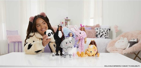 Barbie Cutie Reveal Doll with Panda Plush Costume & 10 Surprises Including Mini Pet & Color Change, Gift for Kids 3 Years & Older - Image 5