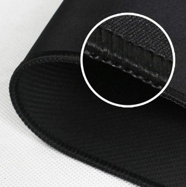 Mouse Pad with Stitched Edge, Non-Slip Rubber Base, Premium-Textured and Waterproof Mousepad for Computers, Laptop, Office & Home, 10.2x8.3inches, 3mm, Black - Image 2