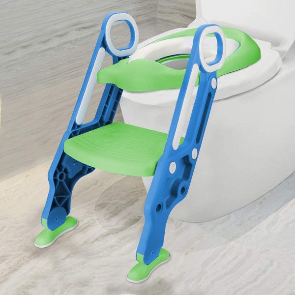 Potty Training Seat Adjustable Kid Potty Training Toilet, Potty Seat with Step Stool Ladder for Kid Potty Baby Training - Image 4