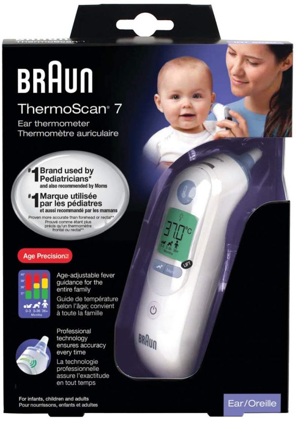 Braun IRT6520CA ThermoScan 7 Ear Thermometer with Age Precision for Infants, Children and Adults, #1 Brand Among Pediatricians and Moms - Image 2