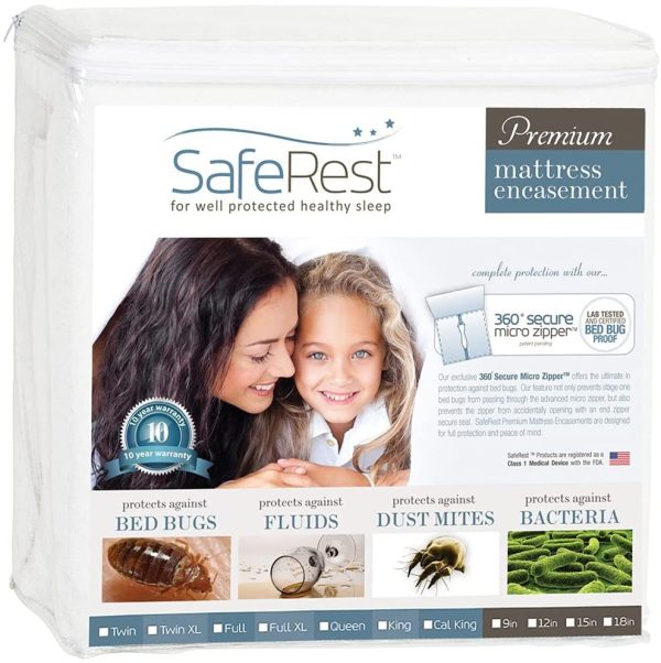 Premium Zippered Mattress Cover - Waterproof Mattress Encasement, Breathable, Noiseless and Vinyl Free (Fits 6" - 9?M?Inch H), Twin XL Size - Image 5