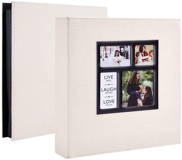 Ywlake Photo Album 4x6 500 Pockets Photos Linen Cover, Extra Large Capacity Family Wedding Picture Albums Holds 500 Horizontal and Vertical Photos (Beige) - Image 5