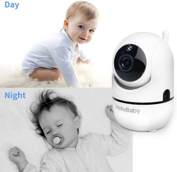 Baby Monitor,  Video Baby Monitor with Camera Remote Pan-Tilt-Zoom, 3.2'' Screen, Infrared Night Vision, Two Way Audio, Temperature Display, Smart VOX Mode