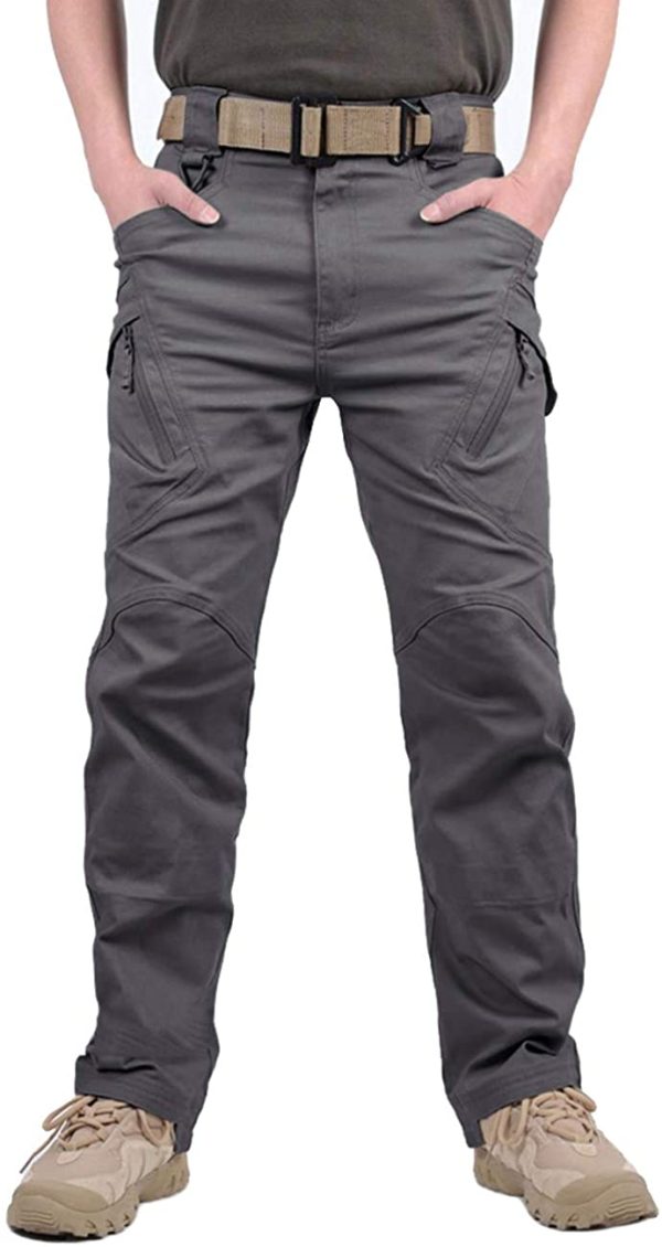 TACVASEN Men's Tactical Cotton Pants Lightweight Assault Cargo Casual Hiking Pants - Image 5