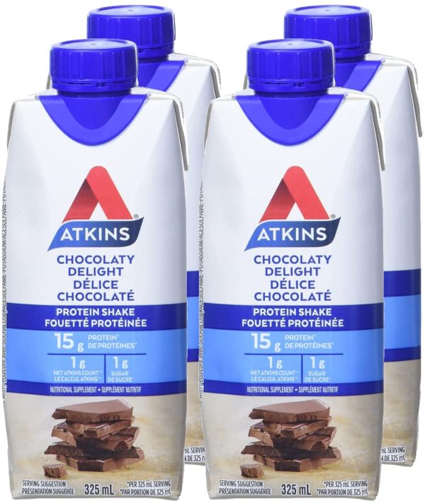 Atkins Advantage Shakes, Chocolaty Delight, 1g Sugar, Keto-Friendly, High Protein, 1.3 Liter - Image 5