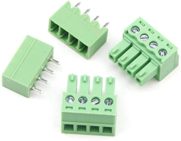 10pcs 300V 8A 4 Pin 3.81mm Spacing PCB Universal plug-in Terminal Blocks kit Electrical Connectors - Image 3