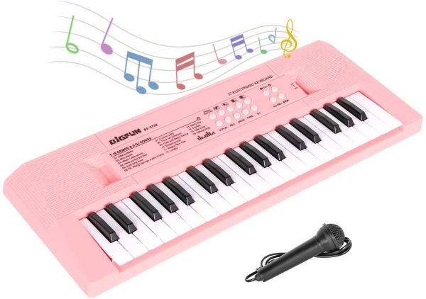 M SANMERSEN Kids Piano Keyboard, Multifunctional 37 Keys Music Piano Keyboard for Kids Portable Piano Electronic Keyboard Educational Piano Toy Birthday for Kids Girls Over 3 Years - Image 2