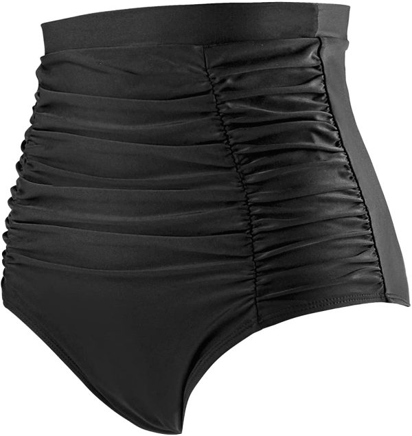 RELLECIGA Women's High Waisted Hipster Bikini Swimsuit Bottom Ruched Swim Bottom - Image 6