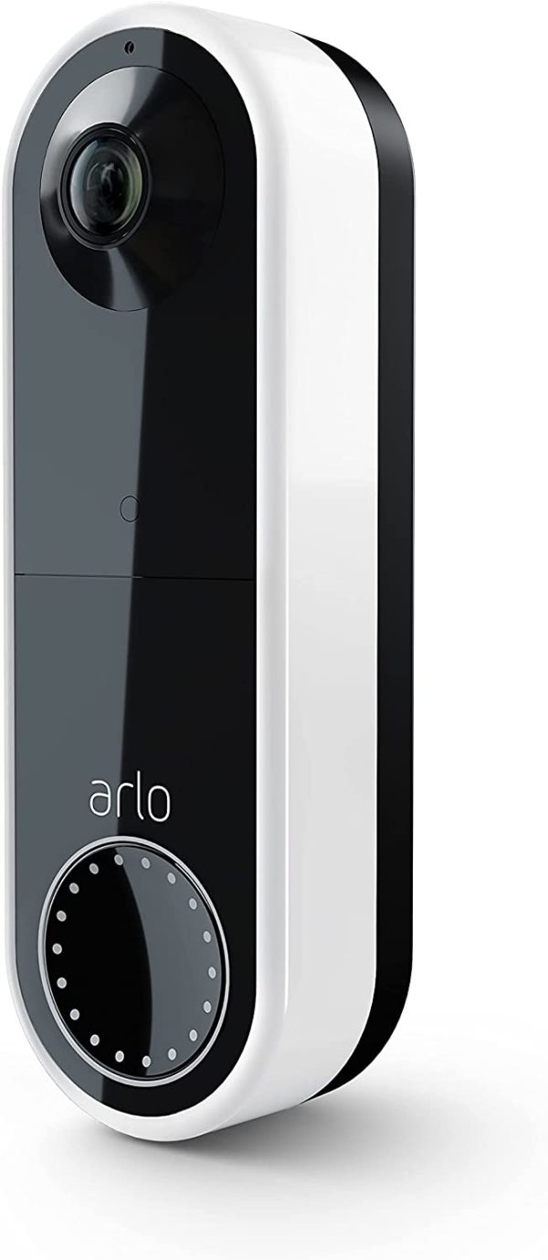 Arlo Essential Video Doorbell Wire-Free - HD Video, 180?? View, Night Vision, 2 Way Audio, Direct to Wi-Fi No Hub Needed, Wire Free or Wired, White - AVD2001 - Image 2