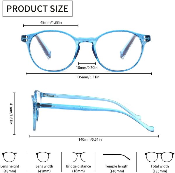 5 Pairs Ladies Reading Glasses Fashion Spring Hinge Pattern Design Readers for Women - Image 7