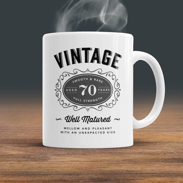 70th Birthday Gift Keepsake Mug Happy Present for 70 Men Women 10oz Coffee Mug