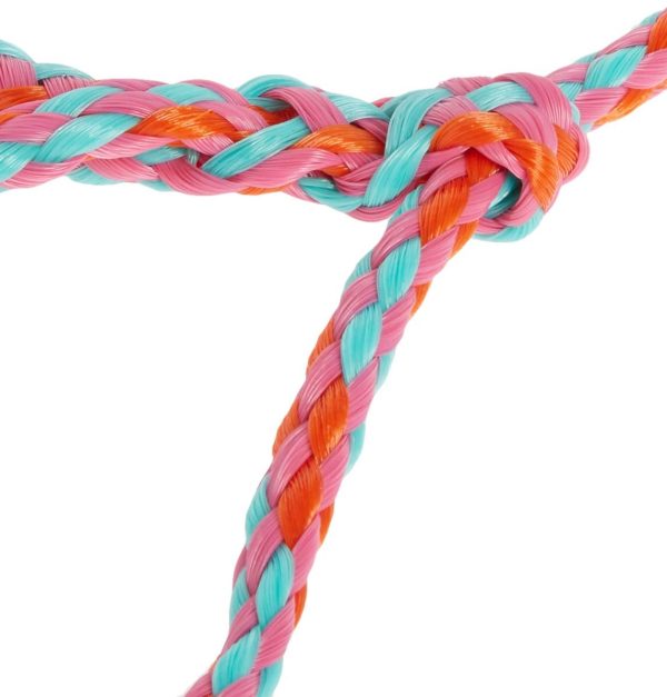 Weaver Leather Livestock Poly Rope Sheep Halter, Hot Pink/Coral/Mint - Image 5