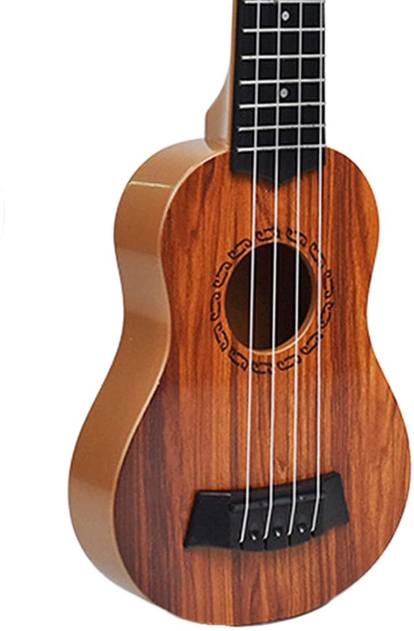 TOOYFUL Cute Kids Guitar Toy Ukulele Classical Small Guitar 4 Strings Children Educational Learning Early Education - Deep Brown - Image 8