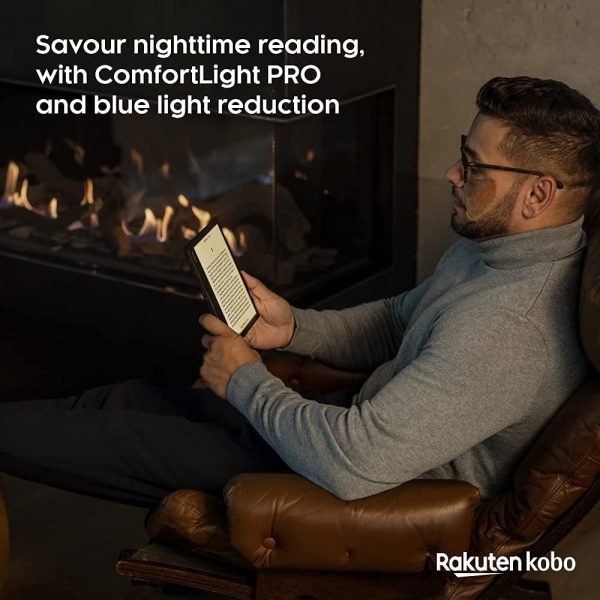 Sage | eReader | 8??HD Glare Free Touchscreen | Waterproof | Adjustable Brightness and Colour Temperature | Blue Light Reduction | Bluetooth | WiFi | 32GB of Storage | Carta E Ink Technology