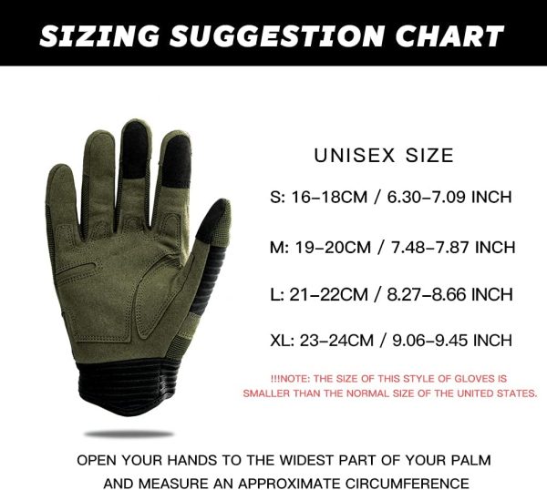 Tactical Gloves, Full Finger Touchscreen Gloves, Motorcycle Military Training Army Shooting Outdoor Gloves - Image 2