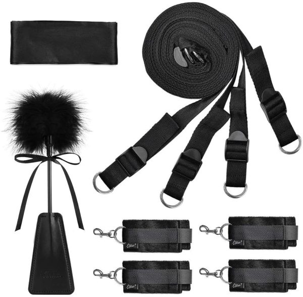 Utimi Fetish Under Bed Restraint Kit with Hand Cuffs Ankle Cuff Bondage Collection For Male Female Couple - Image 3