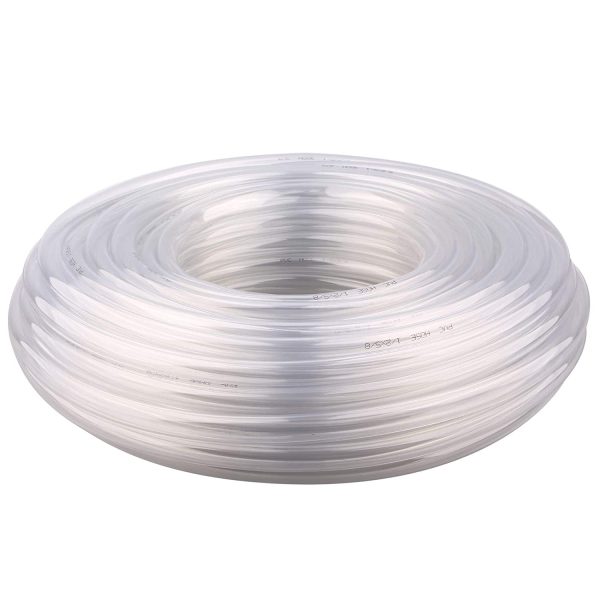 DERNORD PVC Tubing 1/2"ID X 5/8"OD Flexible Clear Vinyl Hose 100 Feet for Food Grade