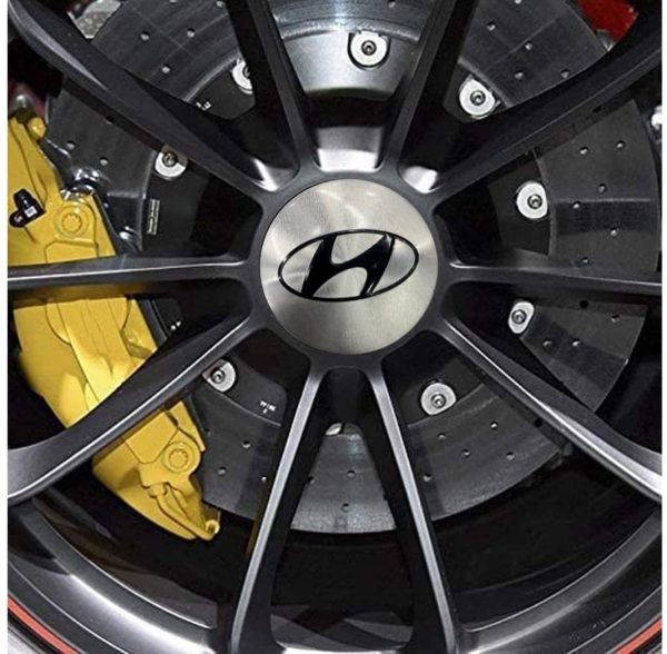 4 PCS 56mm Wheel Center Cap Sticker Wheel Emblem Badge Logo Stickers Wheel Hub Caps Center Cover ABS Material Fit Wheel Center Accessories (Fit Hyundai-1) - Image 2