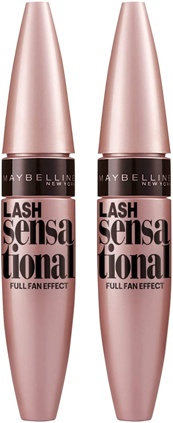 Maybelline New York Lash Sensational Mascara, Blackest Black, 2 Grams, Pack of 2 (Packaging May Vary) - Image 3