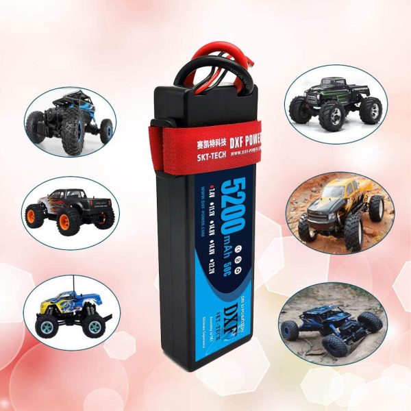 2PCS 5200mAh 7.4V 50C 2S LiPo RC Battery Pack with Hard Case Deans Plug for RC Evader BX Car Truck Truggy Buggy Tank Helicopter Airplane Car Racing - Image 7