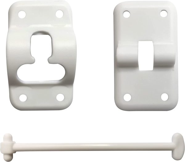 Lock | RV010 RV Door Holder | RV Accessories & Door Hardware (White) - Image 2