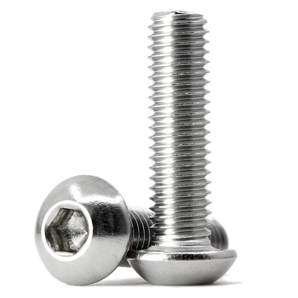 (25 PCS) M8-1.25 x 20mm Button Head Socket Cap Screws Metric, 304 Stainless Steel, Allen Socket Drive, Full Thread, Machine Thread - Image 6