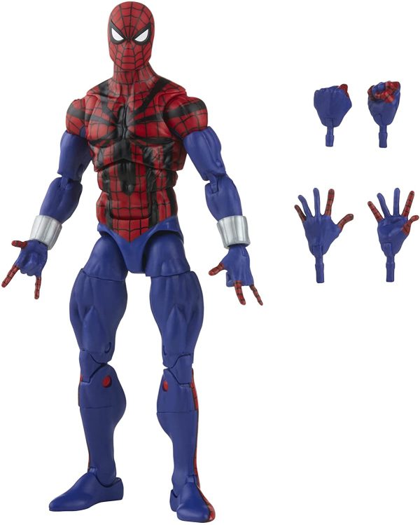 Marvel Legends Series Spider-Man 6-inch Spider-Man: Ben Reilly Action Figure Toy, Includes 5 Accessories: 4 Alternate Hands, 1 Web Line FX