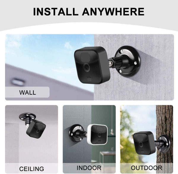 Blink Outdoor Camera Mount,  360 Degree Adjustable Wall Mount Bracket for Blink Outdoor Camera and Blink Indoor Security Camera System Accessories (Black, 3 Pack) - Image 6