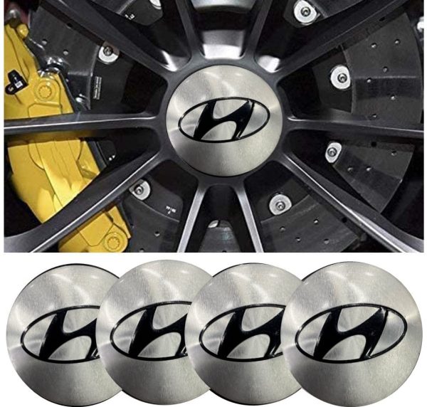 4 PCS 56mm Wheel Center Cap Sticker Wheel Emblem Badge Logo Stickers Wheel Hub Caps Center Cover ABS Material Fit Wheel Center Accessories (Fit Hyundai-1) - Image 3