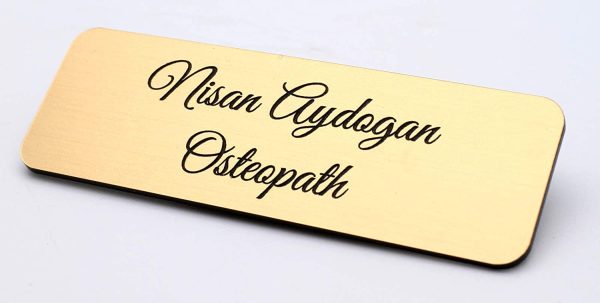 Personalized Premium Name Badge Staff ID Tag With Pin | Design Your Custom Badge | Laser Engraved - Image 7