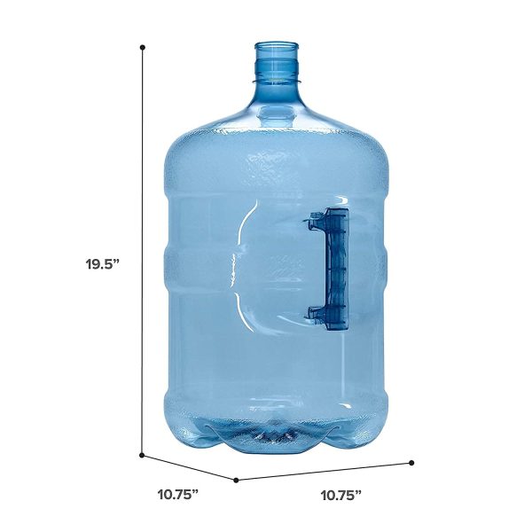 5 Gallon BPA Free PET Plastic Crown Cap Water Bottle Container Jug - Image 7