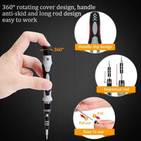 117 in 1 Precision Screwdriver Set, Magnetic Repair Tool Kit for iPhone Series/Xbox Series/PS3/PS4/Nintendo Switch/iPad/Tablet/Laptop/Watch/Cellphone/PC/Camera/Electronic - Image 8