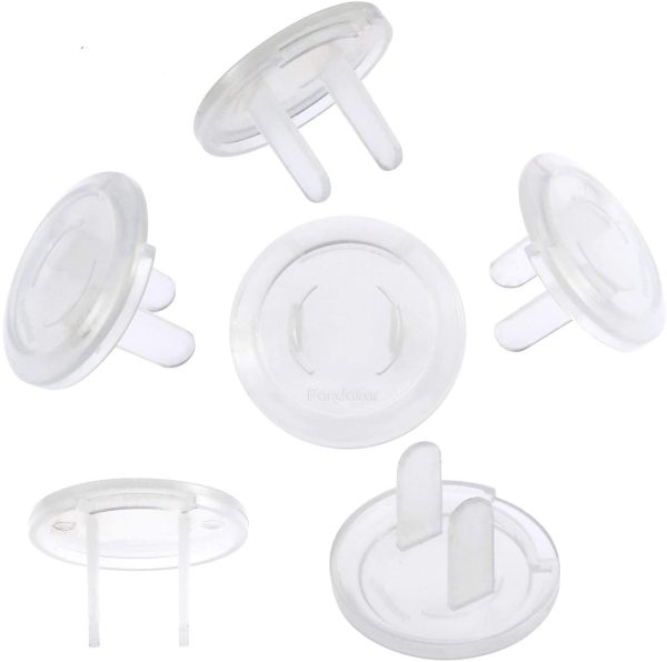 PandaEar Outlet Covers(52 Pack) Clear Child Proof Electrical Protector Safety Caps with Adult Easy Release Concave Design - Image 8