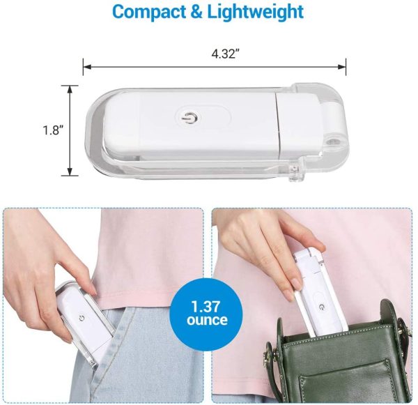 DEWENWILS USB Rechargeable Book Reading Light, Warm White, Brightness Adjustable for Eye-Protection, LED Clip on Book Lights, Portable Bookmark Light for Reading in Bed, White - Image 7