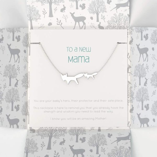 New Mama Silver Necklace in Gift Packaging with Inspirational Words - New Mom Gifts ??Mom to Be Gift - Baby Shower Gifts For Mom - Designed by a CANADIAN MOM - Image 5