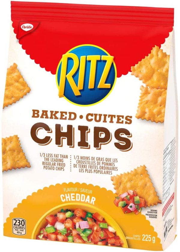 Ritz Baked Chips Cheddar Flavour, 7.9oz