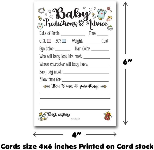 50 Baby Prediction and Advice Cards for Baby Shower | Parent in Training Stickers, Gender Neutral | Gender Reveal Shower Activity - Image 5