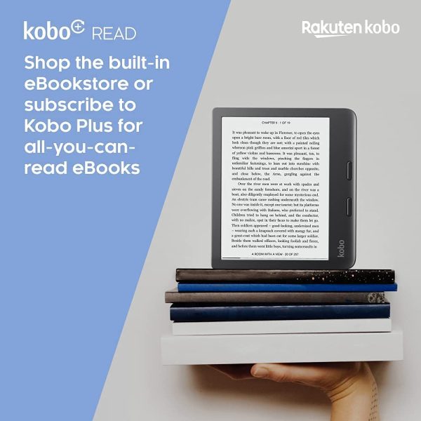 Kobo Libra 2 | eReader | 7??Glare Free Touchscreen | Waterproof | Adjustable Brightness and Color Temperature | Blue Light Reduction | eBooks | WiFi | 32GB of Storage | Carta E Ink Technology | Black - Image 2