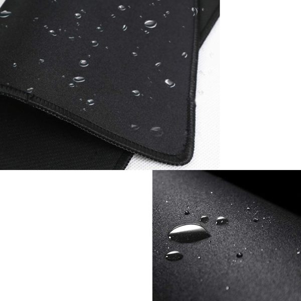 Mouse Pad with Stitched Edge, Non-Slip Rubber Base, Premium-Textured and Waterproof Mousepad for Computers, Laptop, Office & Home, 10.2x8.3inches, 3mm, Black - Image 6