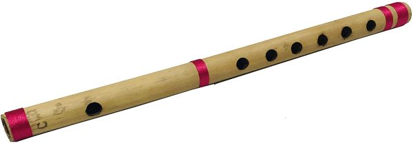 Bamboo Bansuri Flute C Key 7 Holes Fipple Woodwind Clarinet Bamboo Quena Flute Indian Musical Instrument Krishna Flute Birthday Gift Mens Women Kids Size- 13" inch