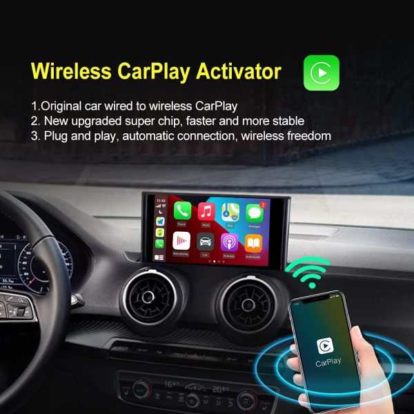 Wireless CarPlay CarlinKit 3.0 Adapter with Carbon Fiber Material for 2016-2021 Factory Wired CarPlay Cars, Compatible with 98% car Model, Wi-Fi 5G, Plug and Play, Siri, Google Map - Image 6