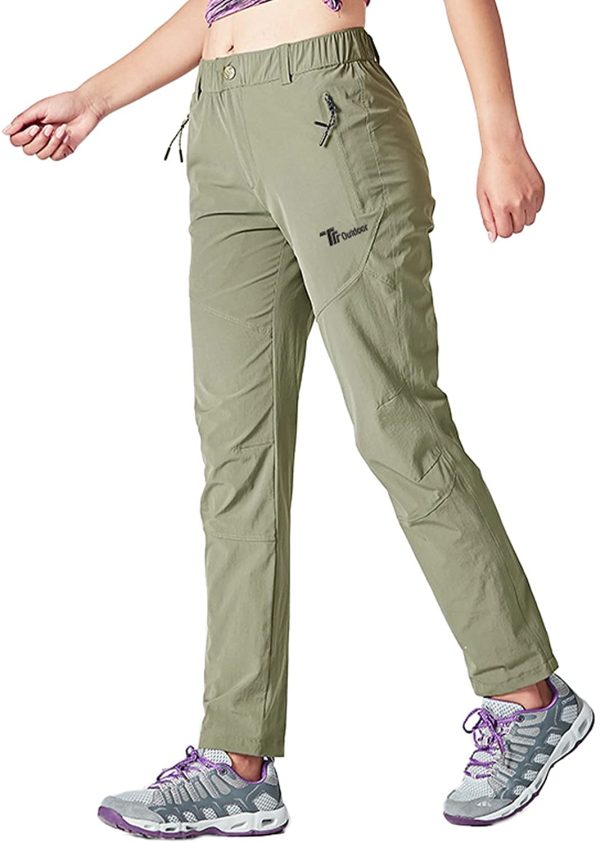 TBMPOY Women's Outdoor Hiking Stretch Pants Quick Dry Lightweight with Zipper Pockets,UPF 50 Sun Protection - Image 7