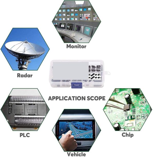 Rfvtgb 85 Pieces 10 Types Integrated Circuit Chip Assortment Kit, DIP IC Socket Set for Opamp Single Precision Timer Pwm - Image 4