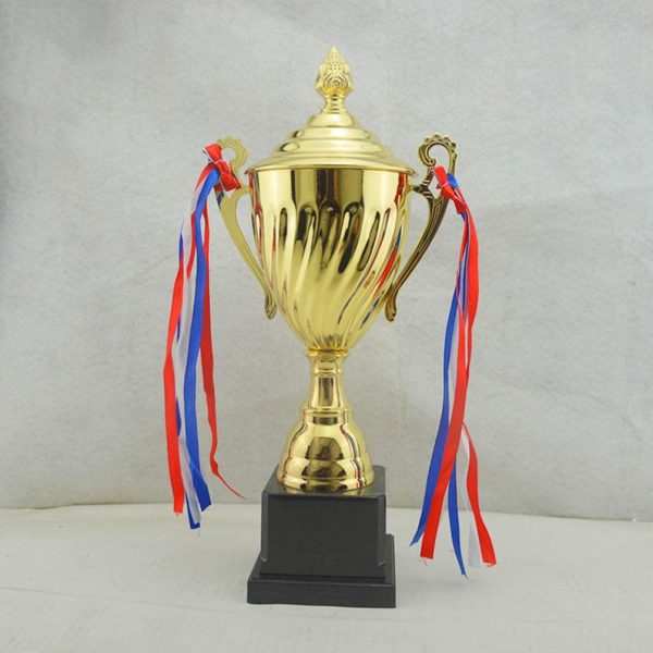 STOBOK Gold Trophy Cup Large Trophy for Sports Tournaments,Competitions, 24.5cm