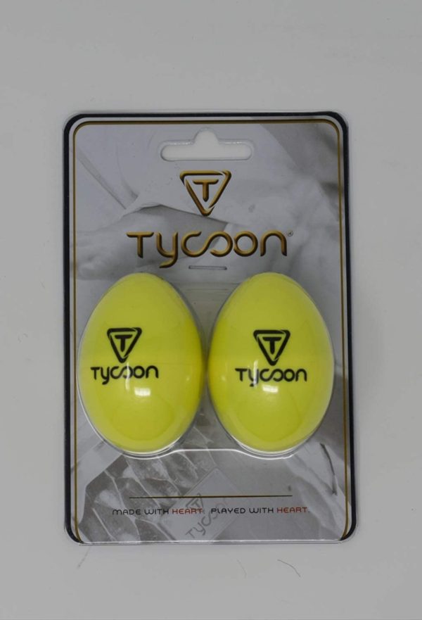 Tycoon Percussion Plastic Egg Shakers - Yellow - Image 2