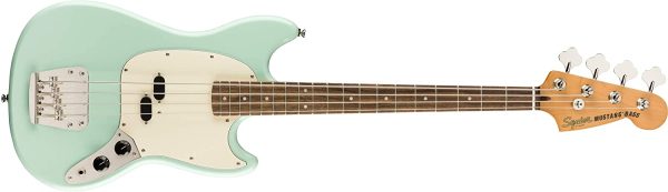 Squier by Fender Classic Vibe Mustang Bass - Laurel - Surf Green - Image 4