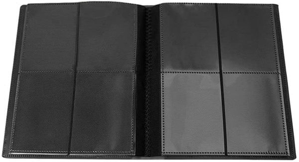 Trading Card Binder - 4 Pocket Album Hold 160 Cards in Heavyweight Sleeves, Mini Baseball Card Binder with Sleeves fits Football Cards, Hockey Cards, Other Sports Cards - Image 7