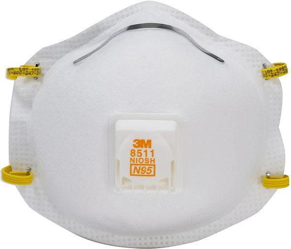 Pro Sanding and Fiberglass Vented Respirators, 8511, 5 Masks (N95) - Image 7