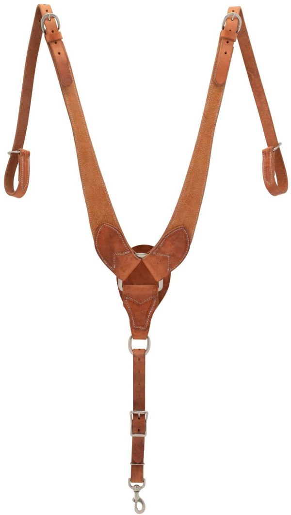 Weaver Leather 40-1122 Rough Out Russet Harness Leather Pulling Breast Collar