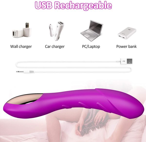 Women Vibrator Clitoris Stimulator Vibrating Massager - XOPLAY 12 Vibrating Mode Vibrateur pour Femme - Rechargeable Waterproof G-spot Vibrators Dildo Adult Sex Toy - Image 3